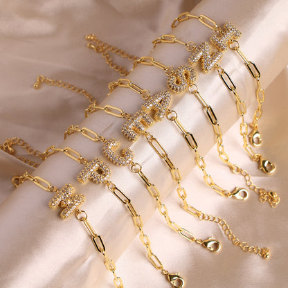 18K Bubble Balloon 26 English Zircon Clip Bracelet Limorista