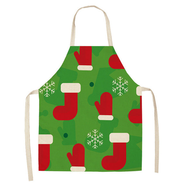 Christmas Series Cotton And Linen Apron Limorista