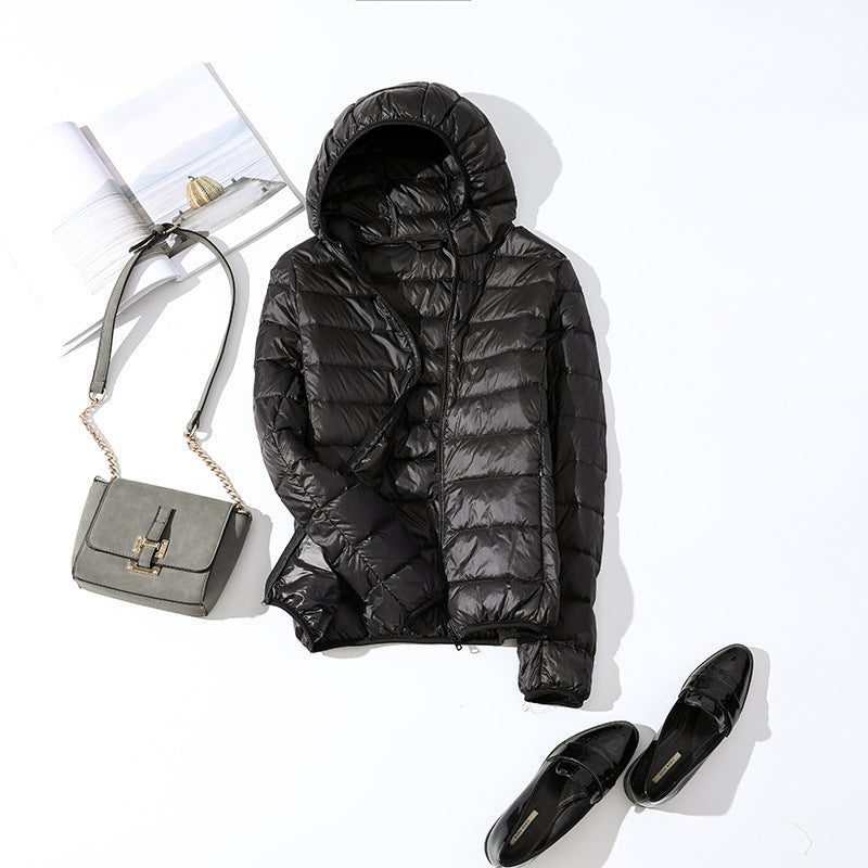 Lightweight Korean casual plus size short hooded jacket Limorista
