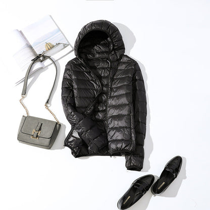 Lightweight Korean casual plus size short hooded jacket Limorista