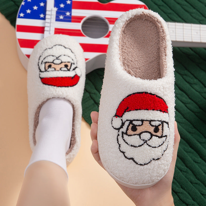 Christmas Home Slippers Indoor Soft Bottom Mute Warm Limorista