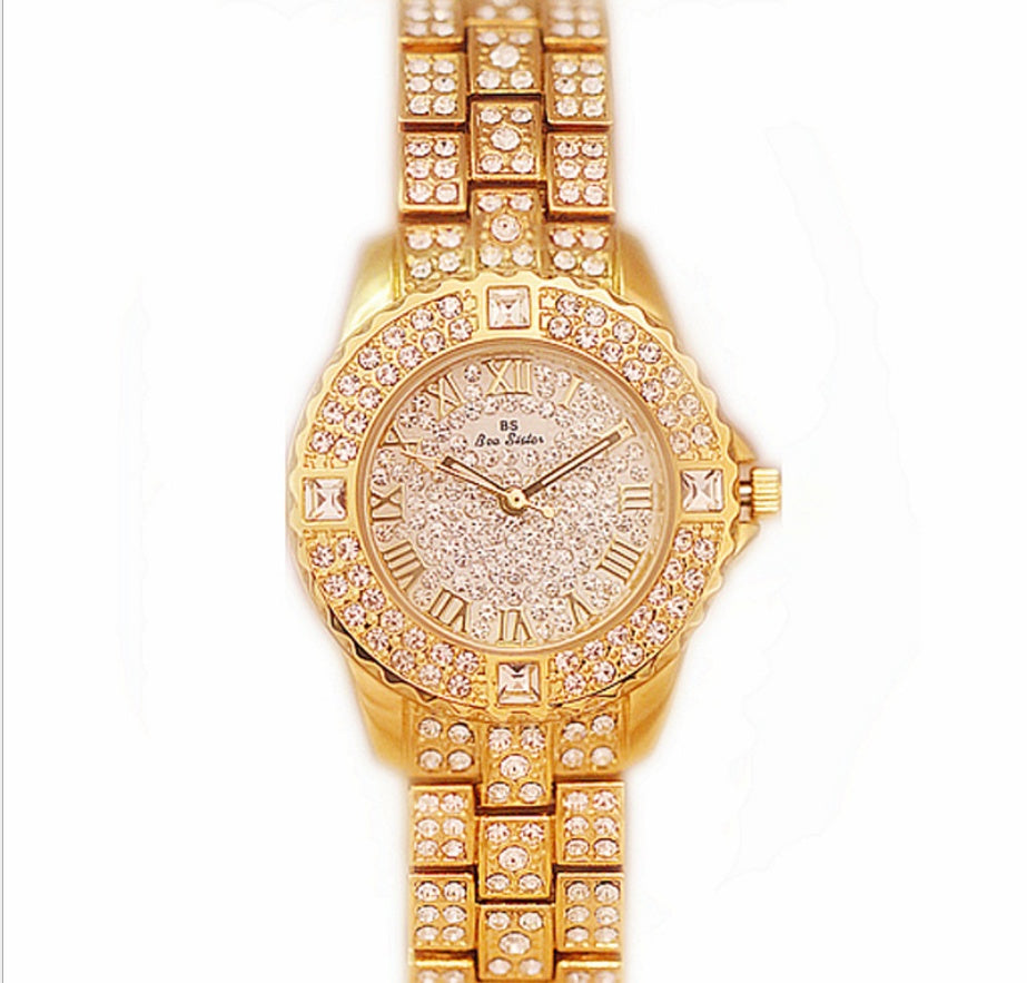 Full diamond ladies quartz watch Limorista