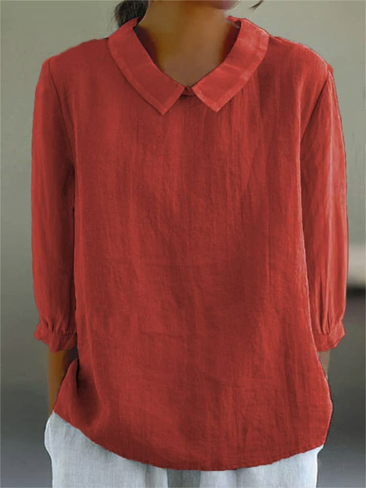 Loose Lapels Shirt Women&