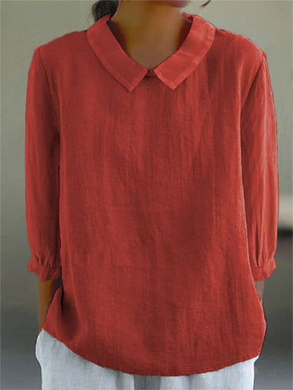 Loose Lapels Shirt Women&