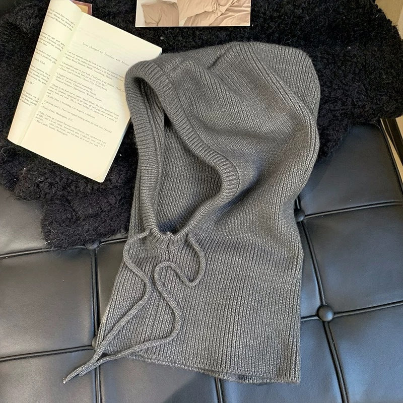 Autumn And Winter Knitting Scarf Integrated Sleeve Cap Limorista