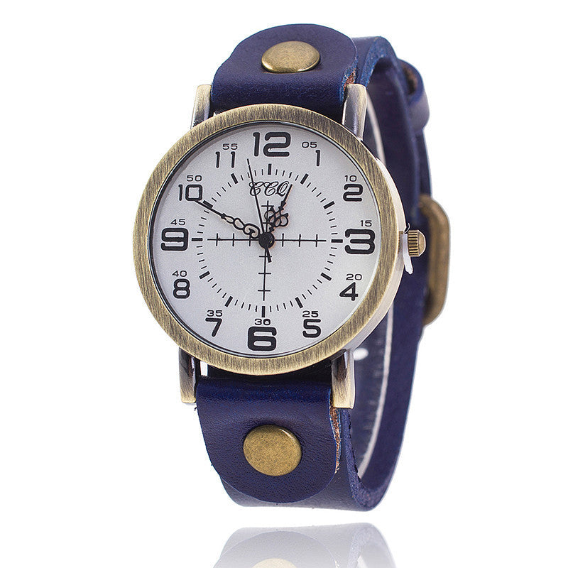 Belt Retro Neutral Watch European And American Digital Women&