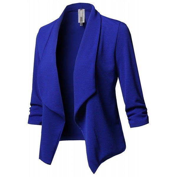 Pleated Solid Color Suit Limorista