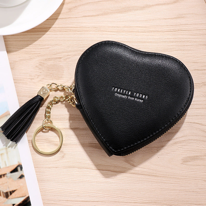 Personalized Key Chain Lovely Heart-shaped Coin Bag Limorista