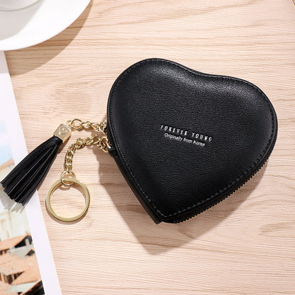Personalized Key Chain Lovely Heart-shaped Coin Bag Limorista