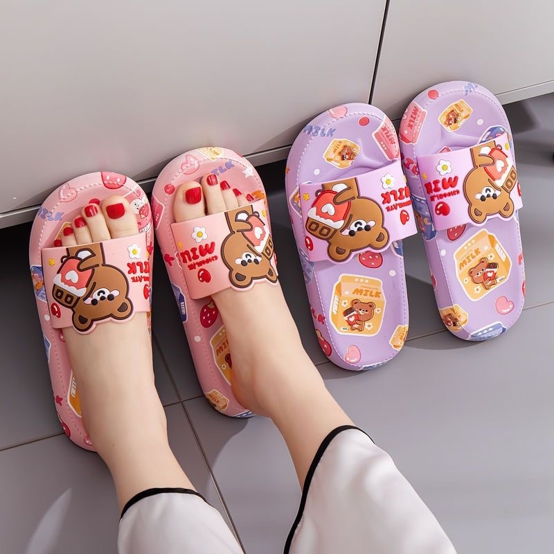 Cartoon Thick Flip-flops Home Indoor Non-slip Soft Bottom Limorista