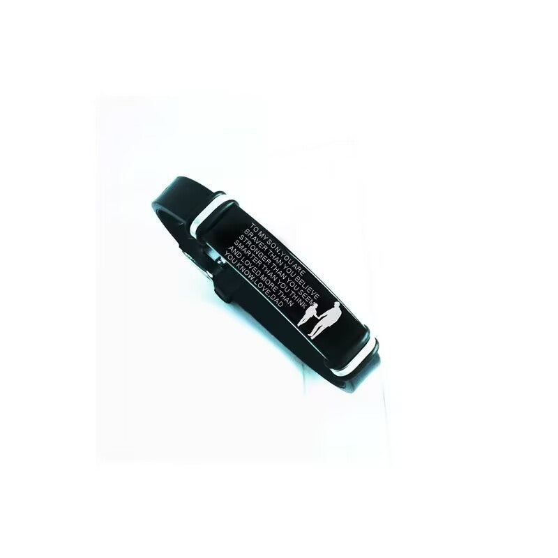 Father And Son Mother And Son Inspirational Words Short Sentence Bracelet Limorista