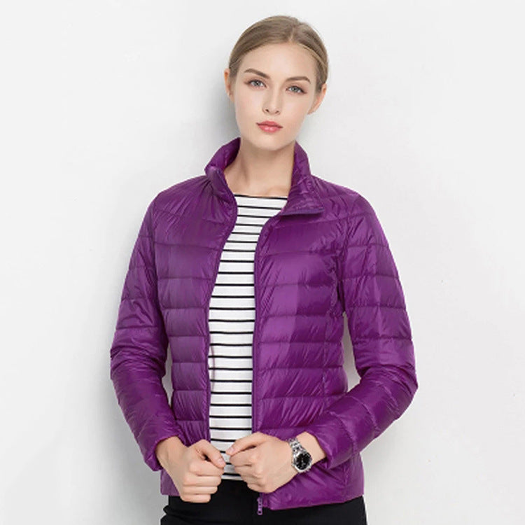 Standing Collar Slim Down Jacket Limorista
