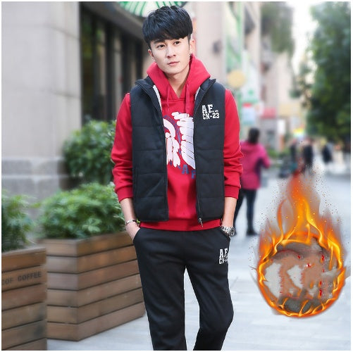 Men Plus Velvet Padded Clothes Suit Limorista