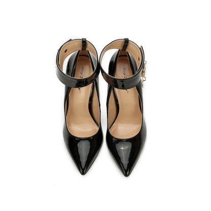 Ladies Lock Stiletto 12cm Pointed High Heels Limorista
