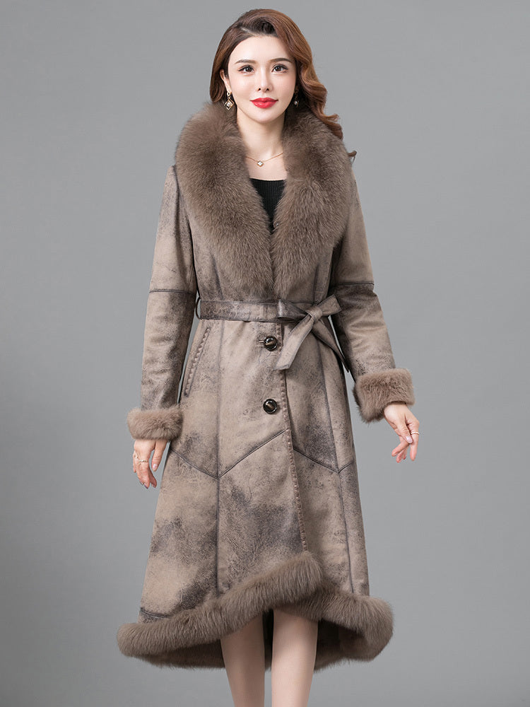 Real Fur One Woman Coat Thickened Limorista