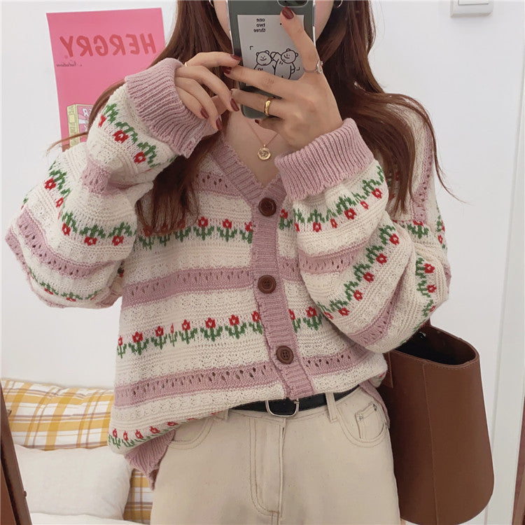 New Style Chain Link Loose Top Sweater Coat Limorista