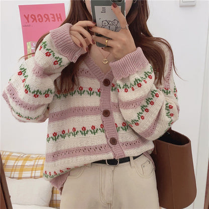 New Style Chain Link Loose Top Sweater Coat Limorista