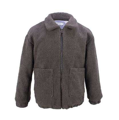 shearling coat jacket women autumn winter warm thick plush coat Limorista