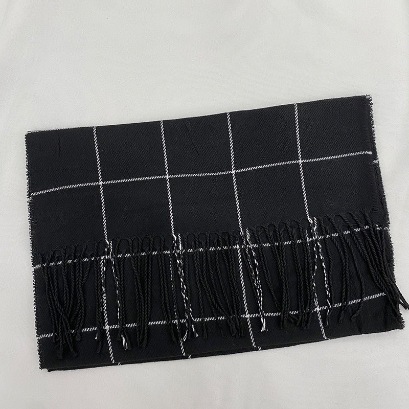 Autumn And Winter British Style Plaid Scarf Winter Limorista