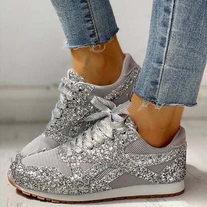 Wedge heel sequins casual shoes Limorista