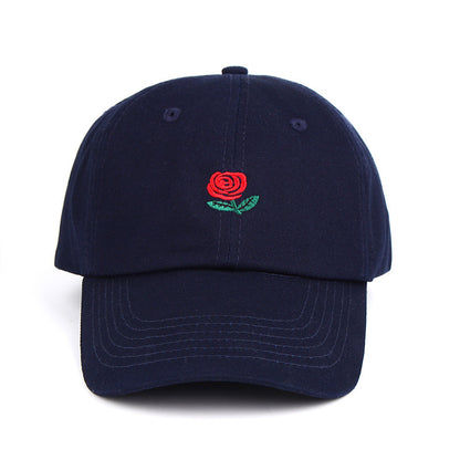 Rose Embroidered Hat Sunscreen Korean Casual Sun Hat Limorista