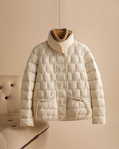 Fashion Simple Thin Lightweight Short Type Down Jacket Limorista