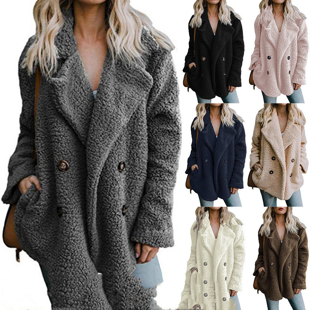 European And American Lamb Fleece Thickened Women&