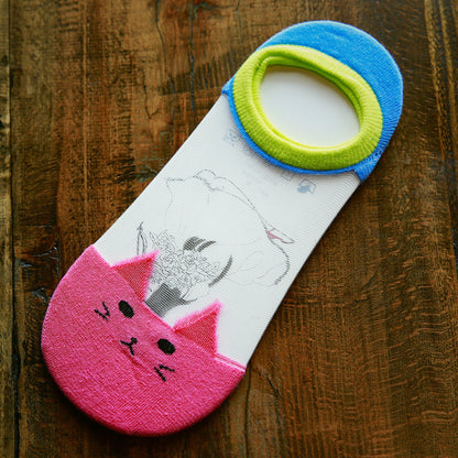 Spring And Summer New Cartoon Ankle Socks Women&