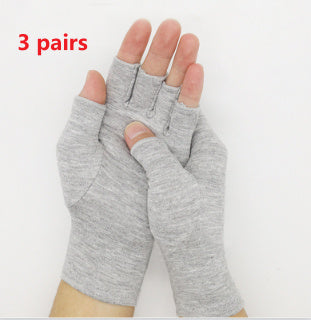 Light Gray Bamboo Charcoal Fiber Pressure Care Gloves Limorista