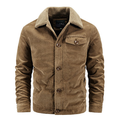 Corduroy coat for men casual Limorista