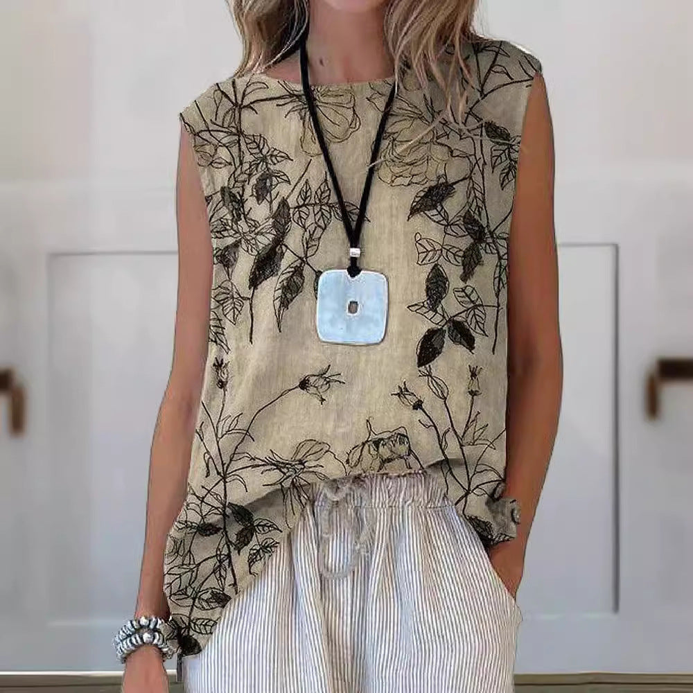 Vest Round Neck Women&