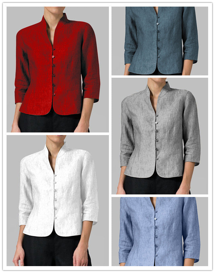 Cotton And Linen Short Women&
