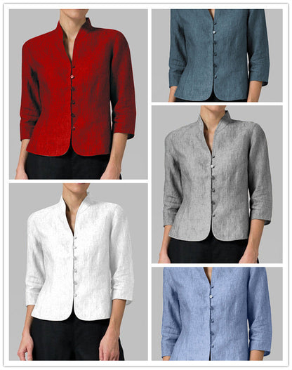 Cotton And Linen Short Women&