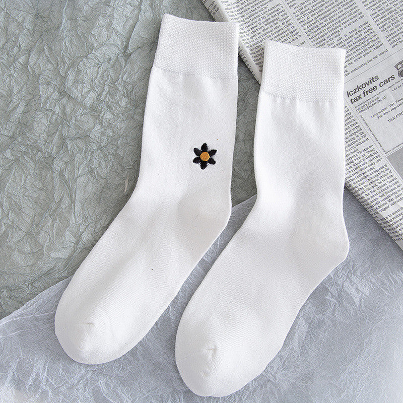 Stars And Moon Pure Color High-top Stockings Jk Socks Tide Socks Limorista