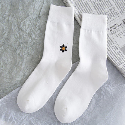 Stars And Moon Pure Color High-top Stockings Jk Socks Tide Socks Limorista