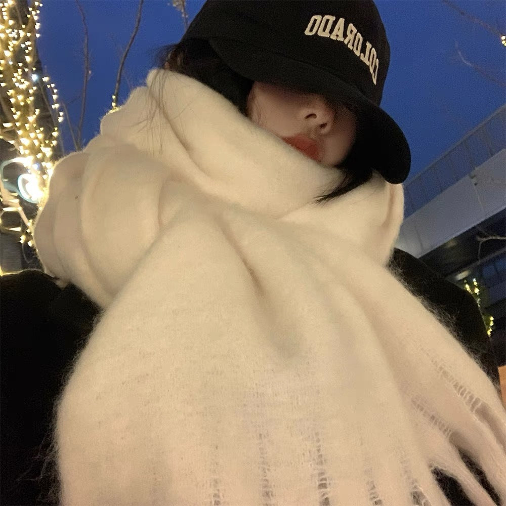 Autumn And Winter All-match Scarf High-grade Thickened Warm Scarf Limorista