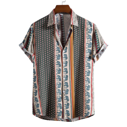 Fashion Digital Printed Short Sleeves Limorista