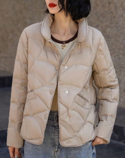 Lightweight Down Jacket Female Loose Lapel Limorista