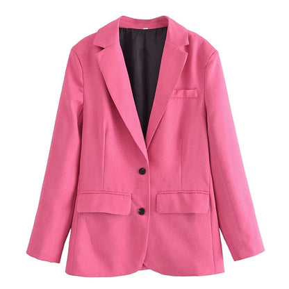 Autumn And Winter New European And American Style Fashion Single-breasted Suit Jacket For Women Limorista