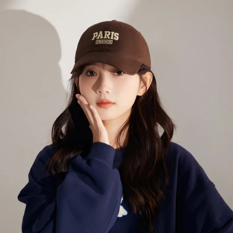 Personalized Washed Letter Embroidered Duckbill Hat Limorista