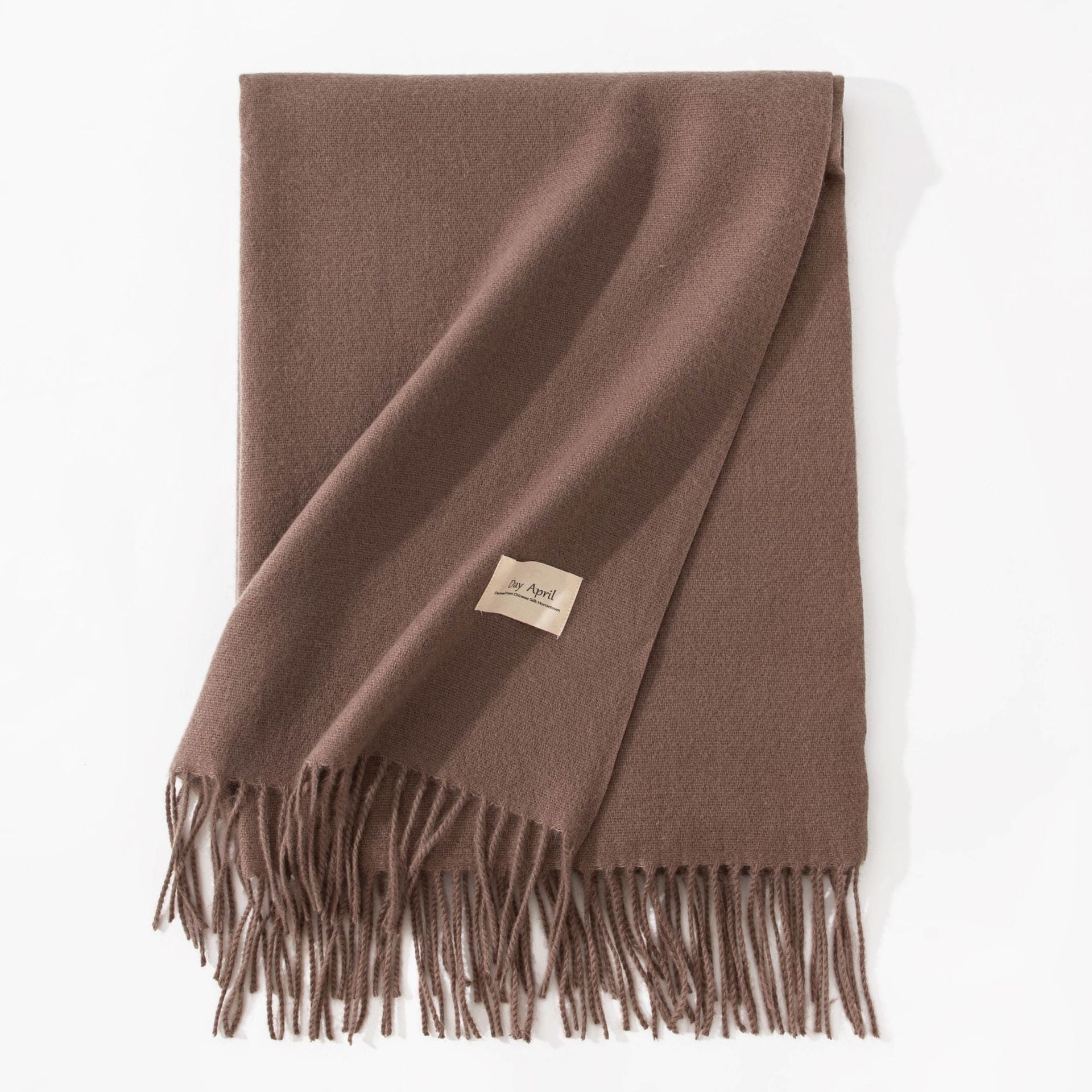 Pure Color Artificial Cashmere Scarf Women&