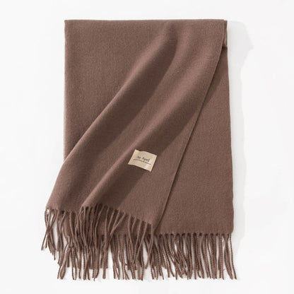 Pure Color Artificial Cashmere Scarf Women&