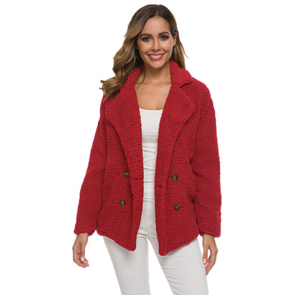 European And American Lamb Fleece Thickened Women&