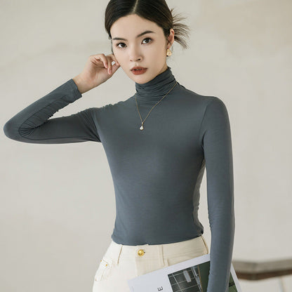 Turtleneck Bottoming Shirt Women&
