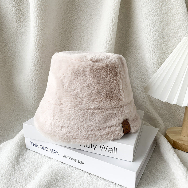 Fleece-lined Warm Face-covering Bucket Hat Limorista
