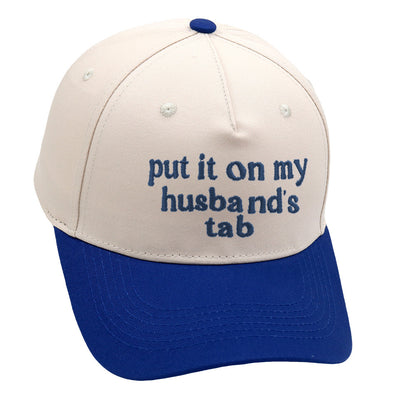Put It On My Husbands Tab Trucker Embroidery Color Matching Baseball Cap Limorista