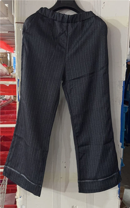 Printed Tape Thigh-length Curtain Tights Limorista