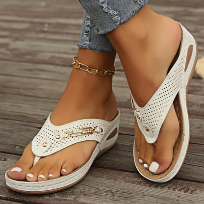European And American Retro Flip-flops Comfortable Lightweight Casual Plus Size Women&