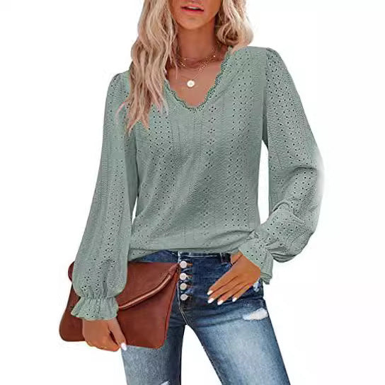 European And American Style Women V-neck T-shirt Limorista