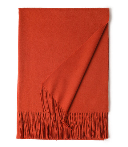 New Solid Color Wool Long Beard Warm Tassel Scarf Thick Limorista